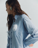 RECYCLED SHIRT-DRESS 83 BL