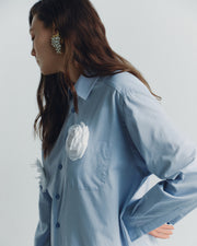 RECYCLED SHIRT-DRESS 83 BL