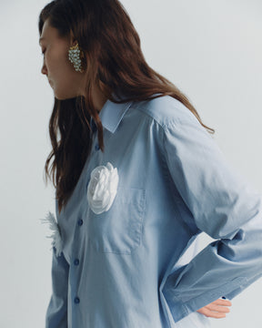 RECYCLED SHIRT-DRESS 83 BL
