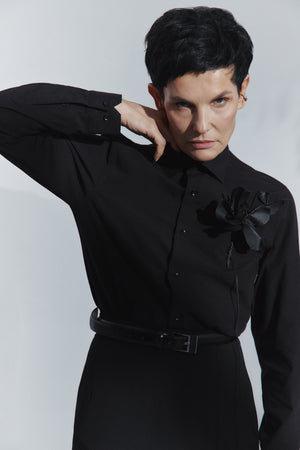 SHIRT WITH BOUTONNIERE 02BB