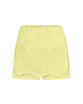 Mini Shorts With Embroidered Apron 333Y