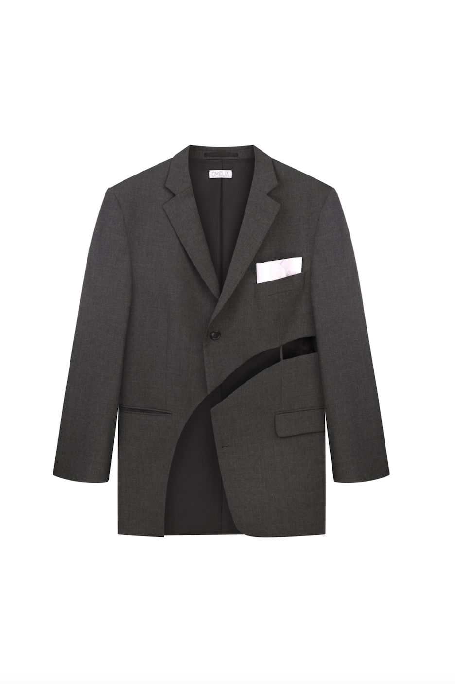 JACKET WITH ASYMMETRIC CUT-OUTS F0525