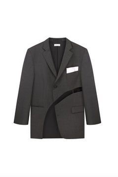 JACKET WITH ASYMMETRIC CUT-OUTS F0525