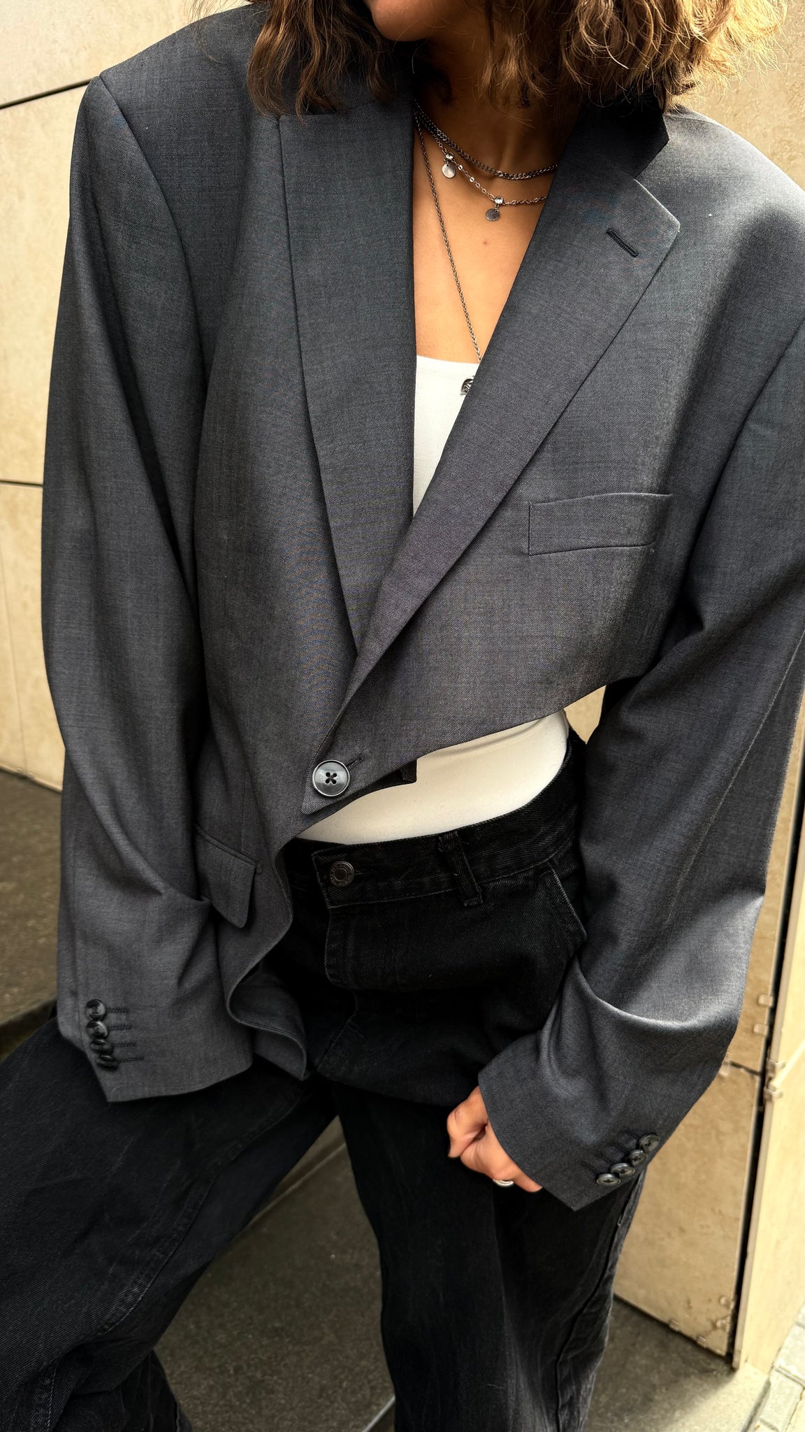 ASYMMETRIC JACKET F0425