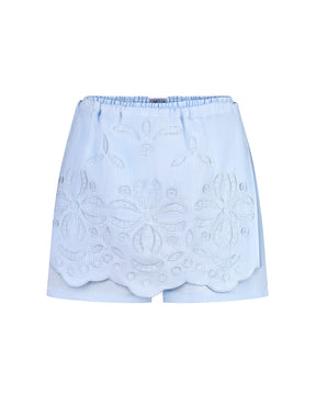 Mini Shorts With Embroidered Apron 333BL