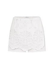Mini Shorts With Embroidered Apron 333W