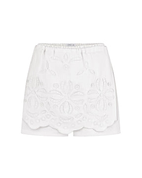 Mini Shorts With Embroidered Apron 333W