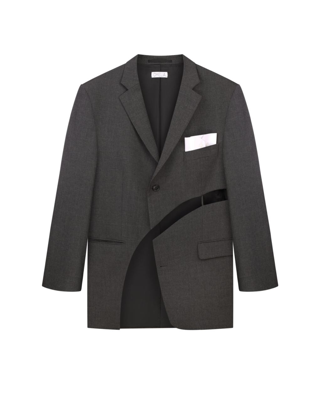 JACKET WITH ASYMMETRIC CUT-OUTS F0525